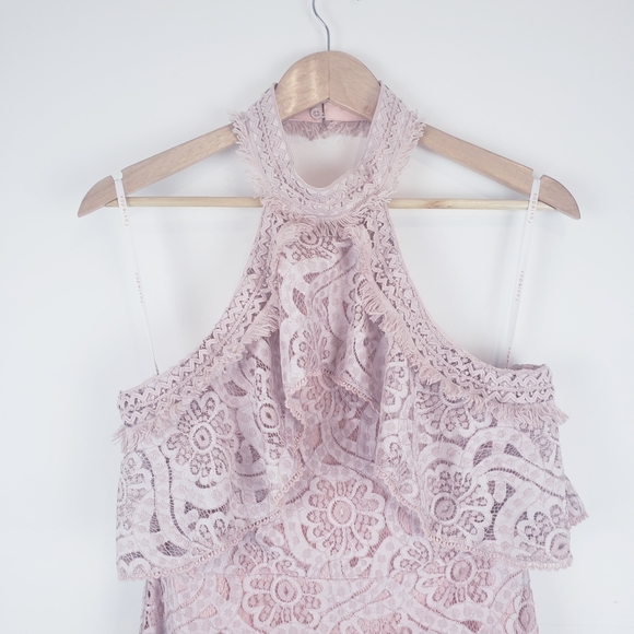 FOXIEDOX | NWT Berry Halter Lace Dress - Picture 10 of 13